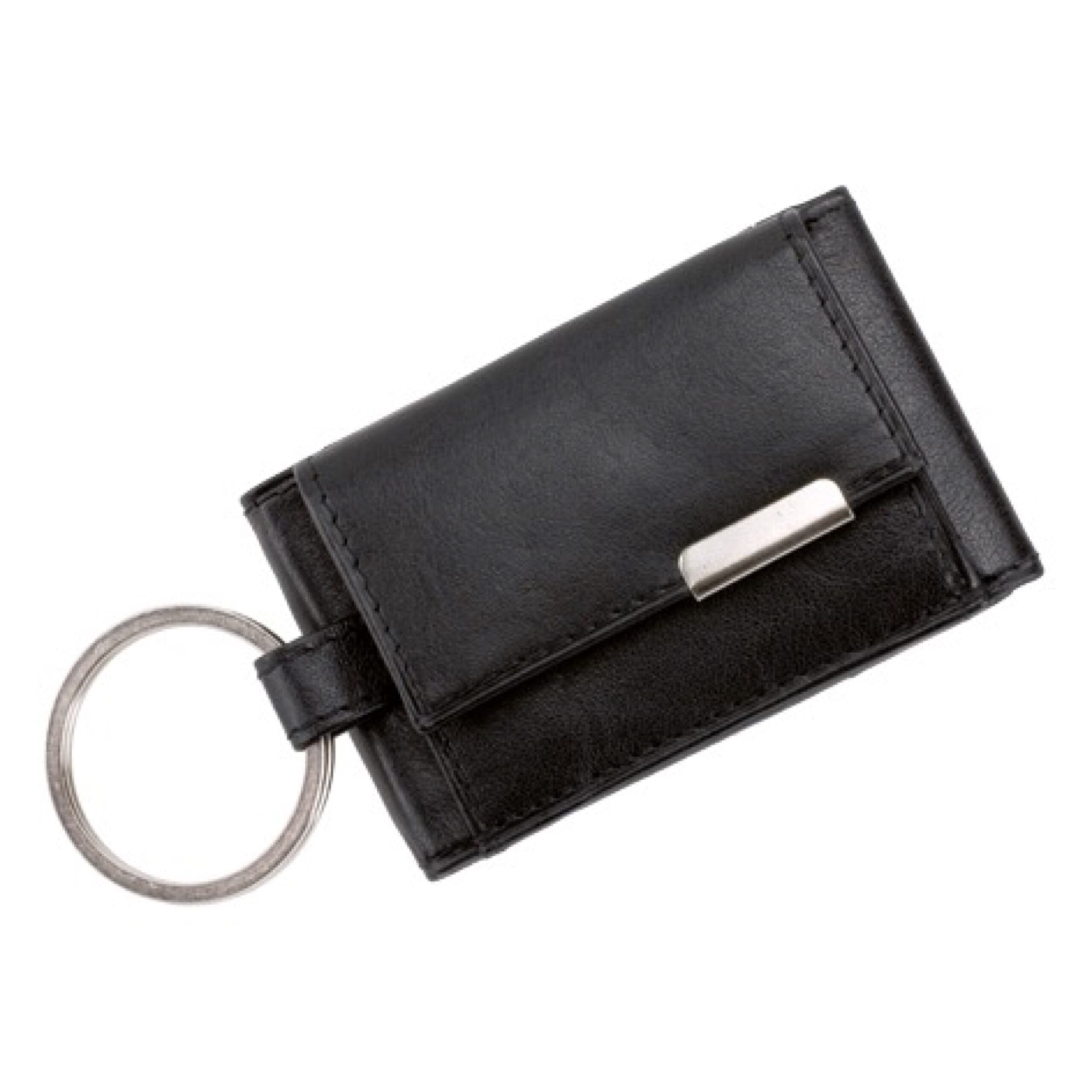 alassio-mini-b-rse-schwarz-nappaleder-mit-metallemblem-und-schl-sselring image 1