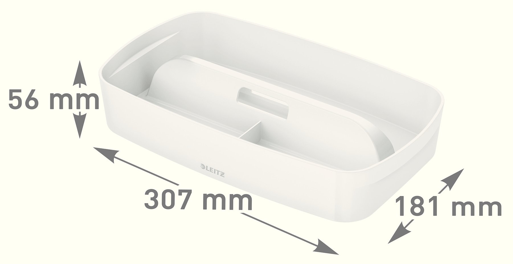 leitz-mybox-organiser-mit-griff-klein-wei-blickdicht-53234001 image 2