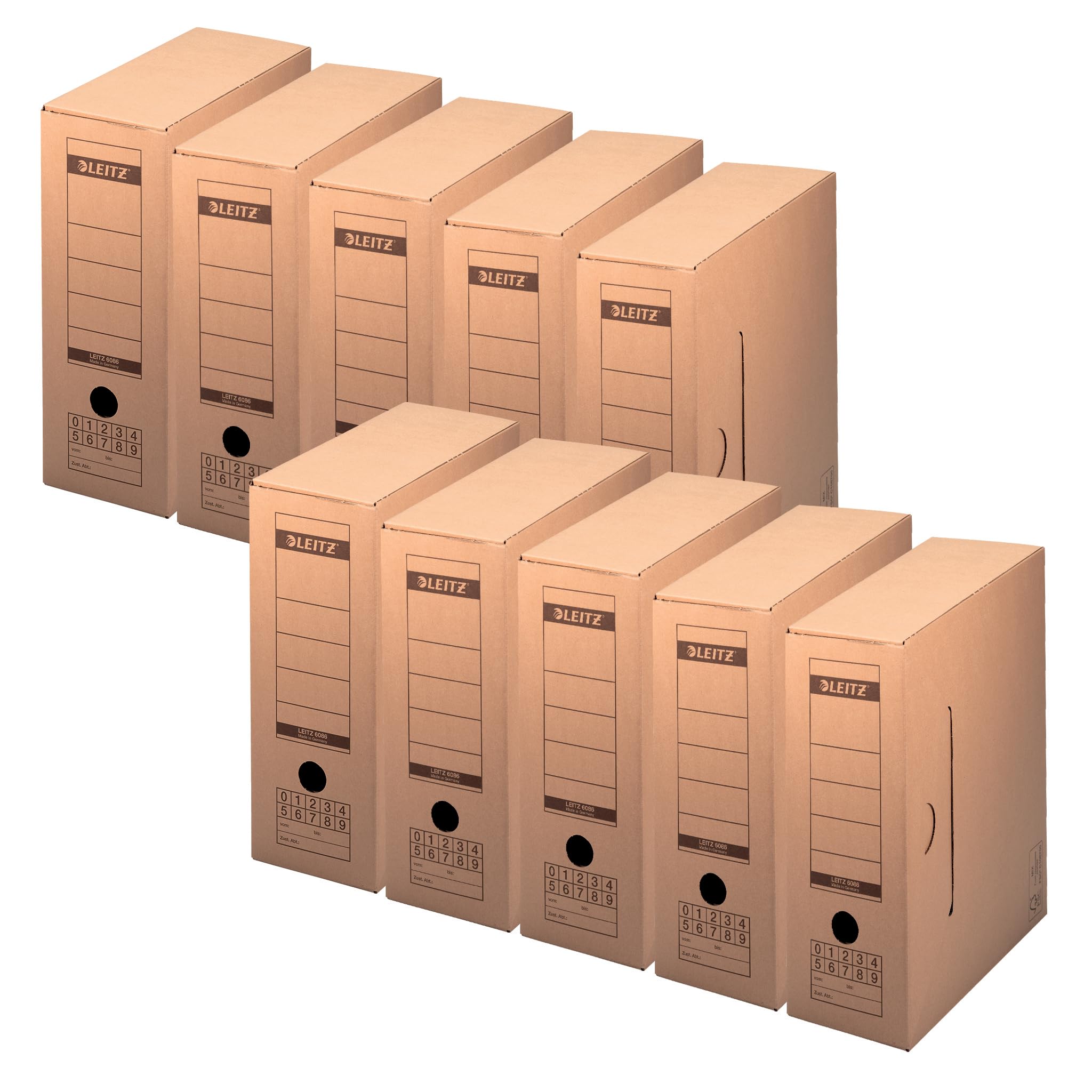 leitz-premium-archiv-schachtel-a4-70-mm-braun-10-st-ck-60840000 image 8