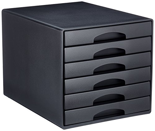 leitz-plus-schubladenbox-52120095-mit-6-schubladen-a4-schwarz image 6