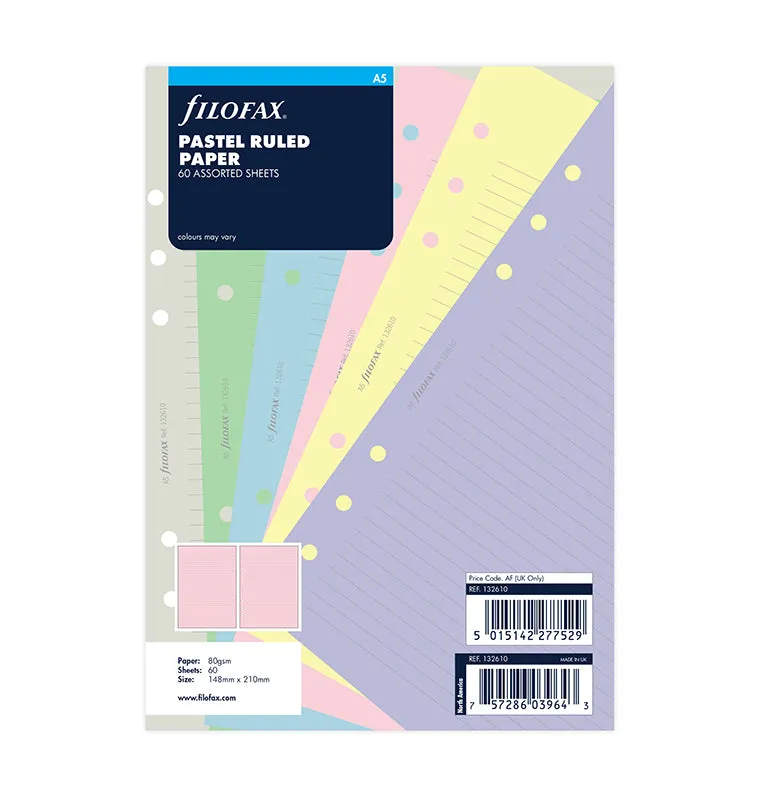 filofax-notizpapier-pastel-liniert-a5-einlage image 1