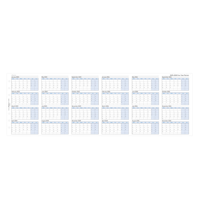 filofax-4-jahresplaner-englisch-personal-2025-2028-leporello image 4