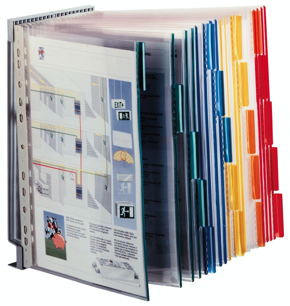 durable-function-wall-20-wand-sichttafelsystem-a4-farbig-sortiert image 8