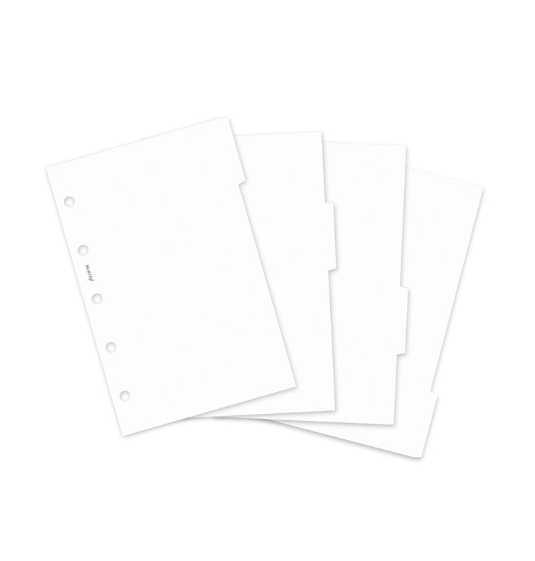 filofax-trennbl-tter-wei-mini-4-register-mit-unbedruckten-tabs image 4