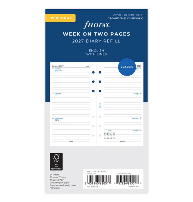 filofax-2027-kalendereinlage-personal-1-woche-2-seiten-englisch image 1