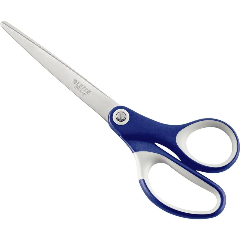 leitz-titan-schere-18-cm-edelstahl-ergonomisch-blau image 1