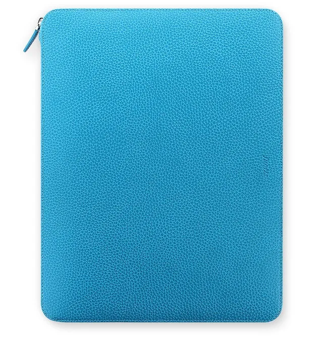 filofax-finsbury-a4-zip-folio-aqua-aus-leder-mit-notebook image 1