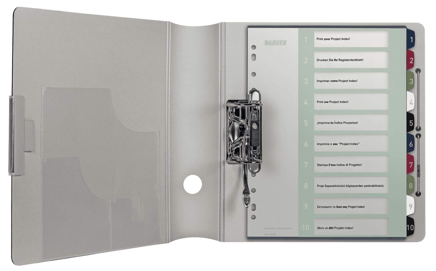 leitz-style-register-a4-1-10-berbreite-10-trennbl-tter-mehrfarbig image 2