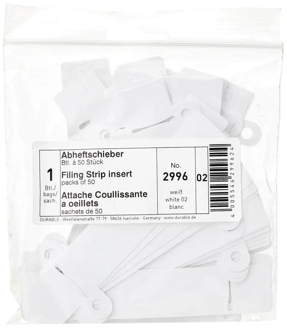 durable-abheftschieber-wei-pvc-50-st-ck-299602 image 1