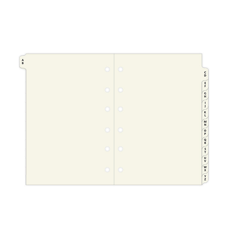 filofax-a-z-register-cream-pocket image 2
