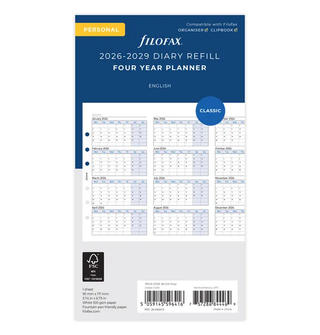 filofax-4-jahresplaner-personal-2026-2029-leporello-englisch image 1