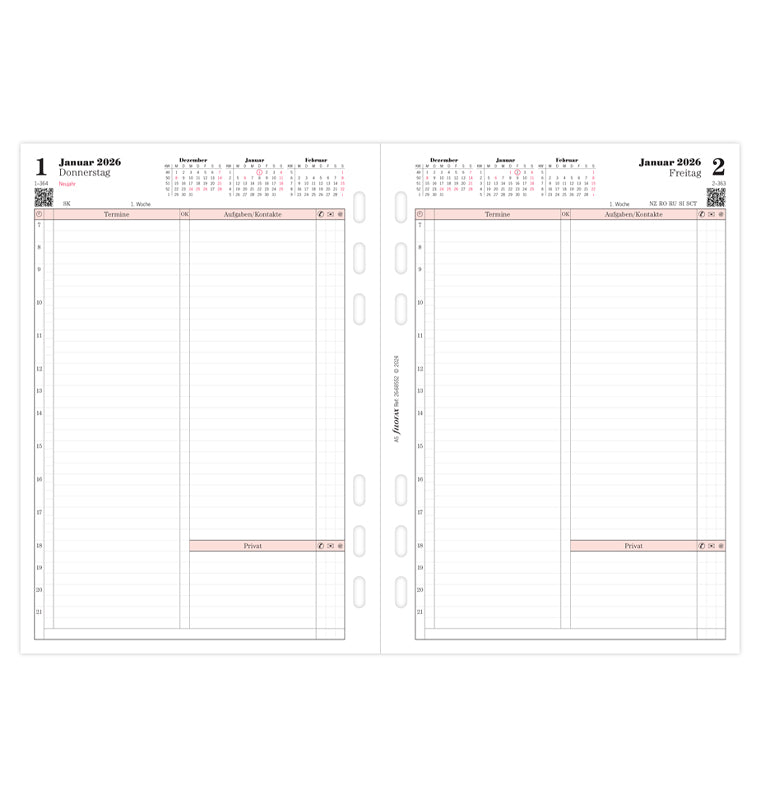 filofax-professional-kalendereinlage-a5-2026-1-tag-1-seite-deutsch image 4