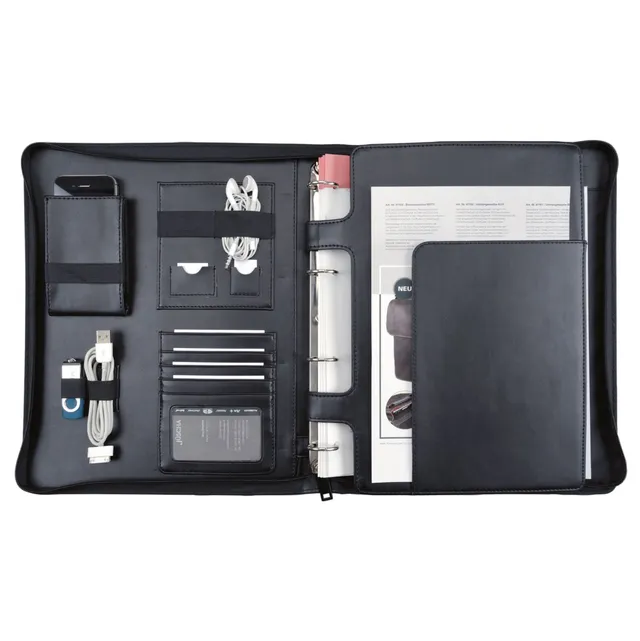 alassio-orgamappe-a4-imperia-mit-tablet-h-lle-und-rei-verschluss-in-schwarz image 1