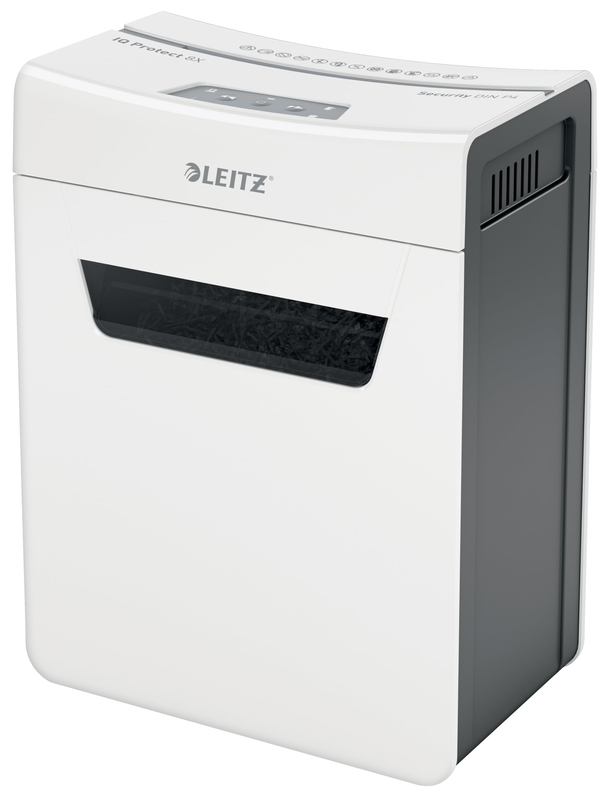 leitz-iq-8x-premium-aktenvernichter-p4-partikelschnitt-wei-80910000 image 1