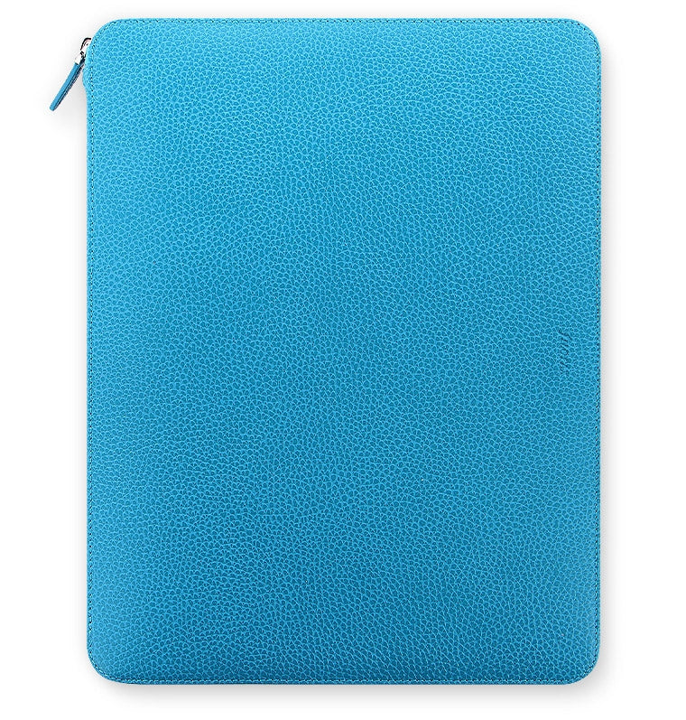 filofax-finsbury-a4-zip-folio-aqua-aus-leder-mit-notebook image 1