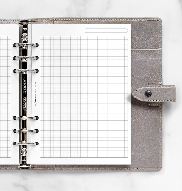 filofax-notizpapier-wei-kariert-a5-25-blatt-einlage image 2