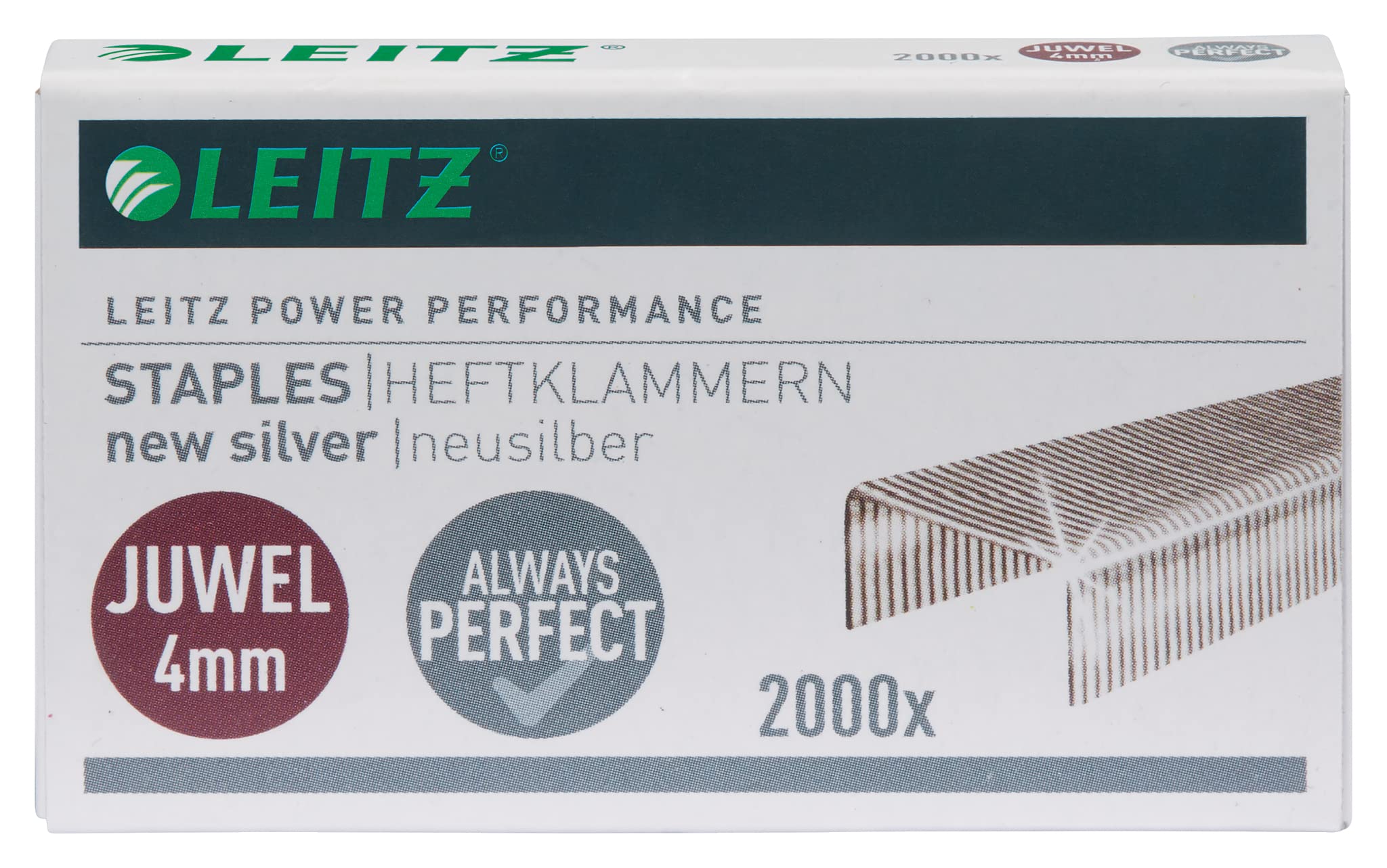 leitz-juwel-heftklammern-4-mm-box-mit-2000-st-ck-neusilber-56410000 image 2