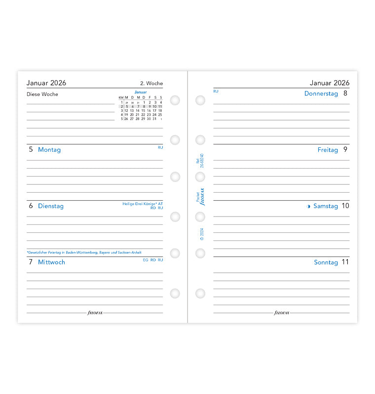 filofax-kalendereinlage-2026-pocket-deutsch-1-woche-2-seiten-68240 image 4