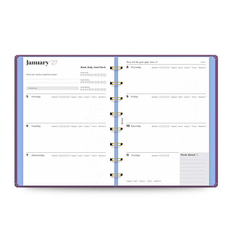 filofax-ultimate-life-companion-a5-planner-my-plans-plum-2027 image 2