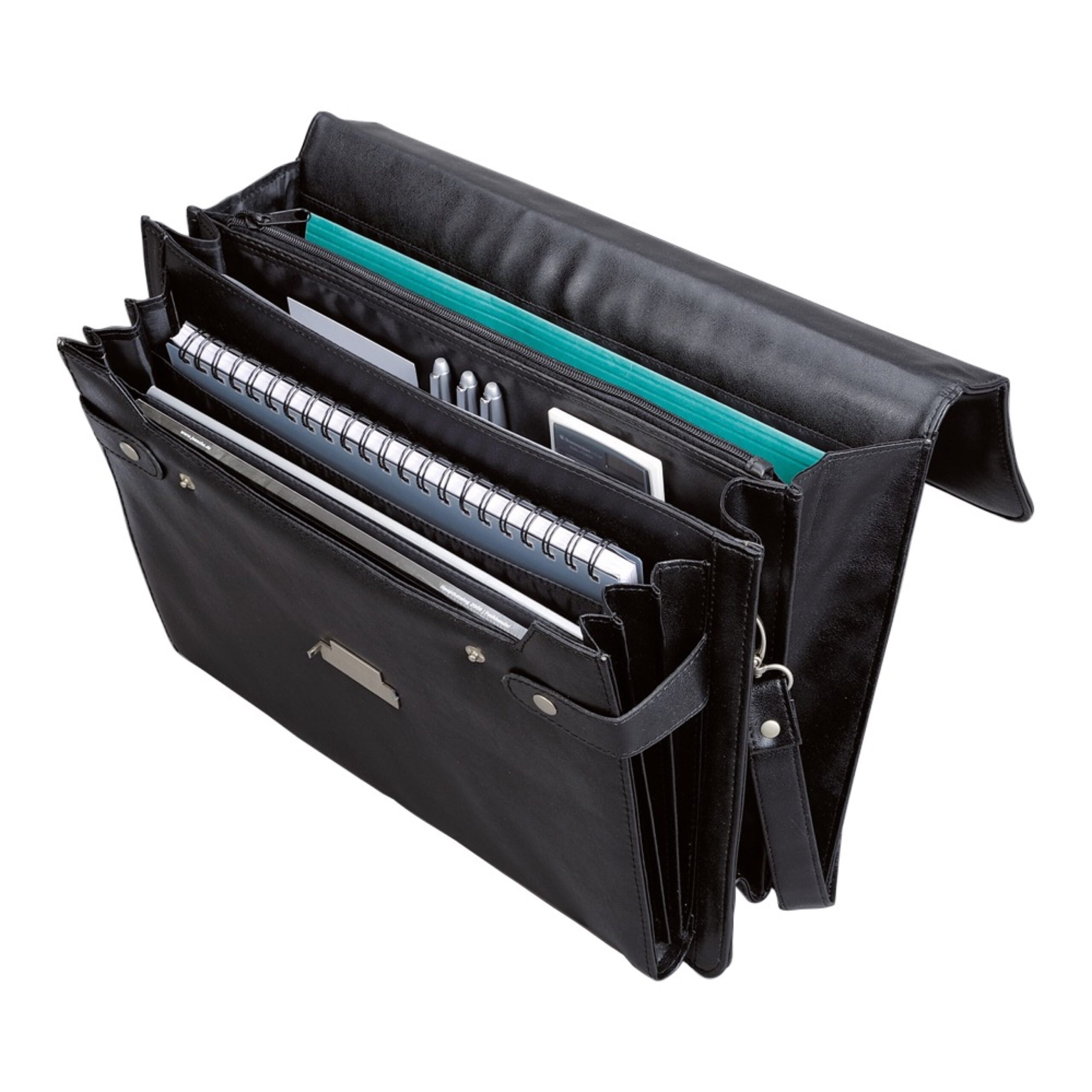 alassio-cantana-aktentasche-schwarz-aus-kunstleder-mit-organizerfach image 2