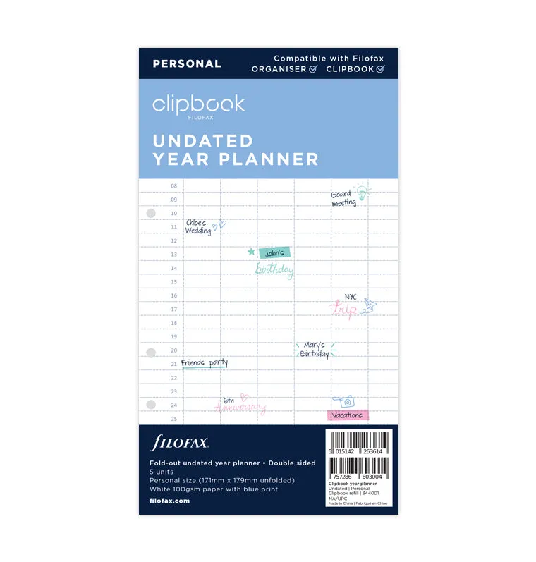 filofax-clipbook-jahresplaner-undatiert-personal-sale image 1