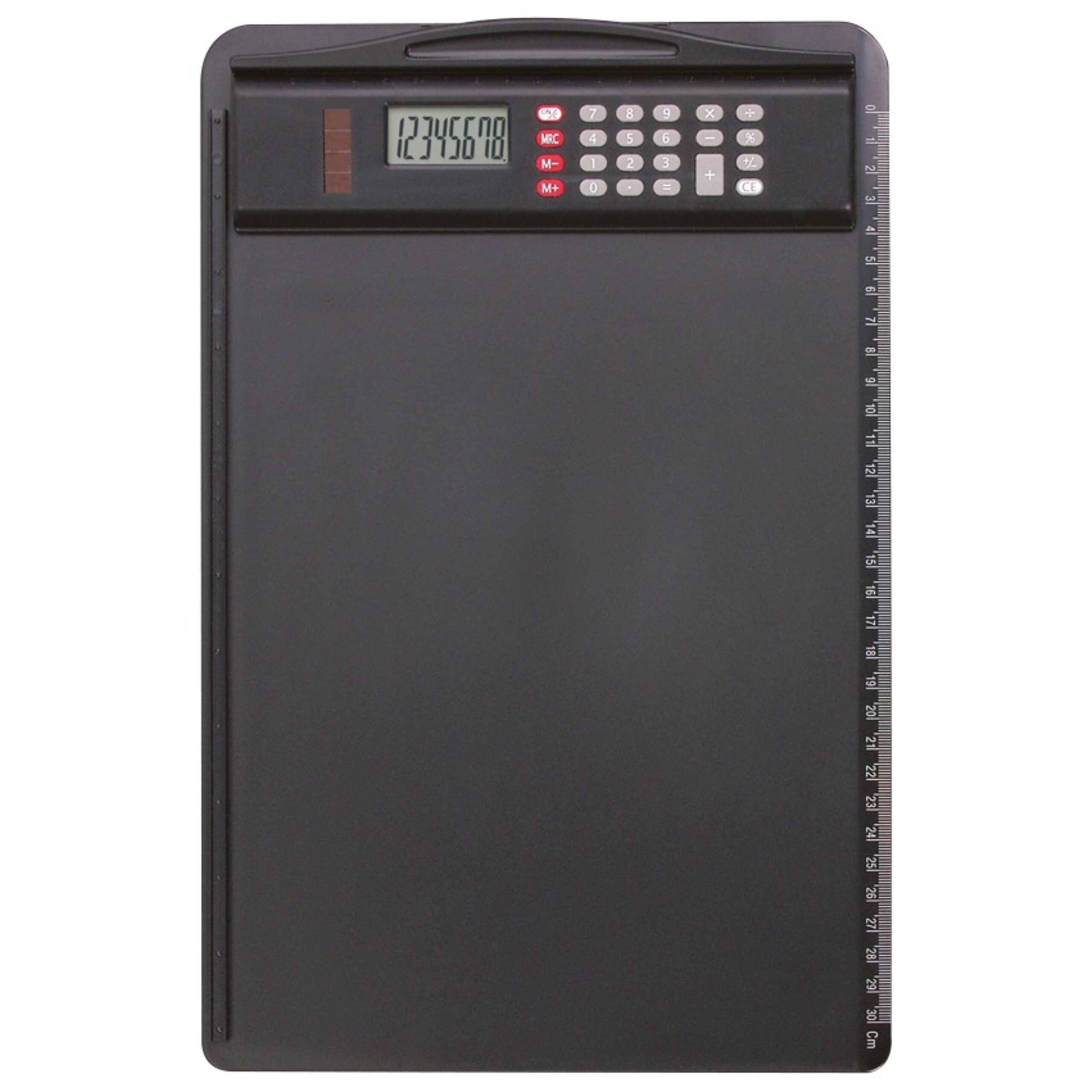 alassio-klemmbrett-cremona-in-schwarz-aus-abs-mit-dual-power-taschenrechner image 1