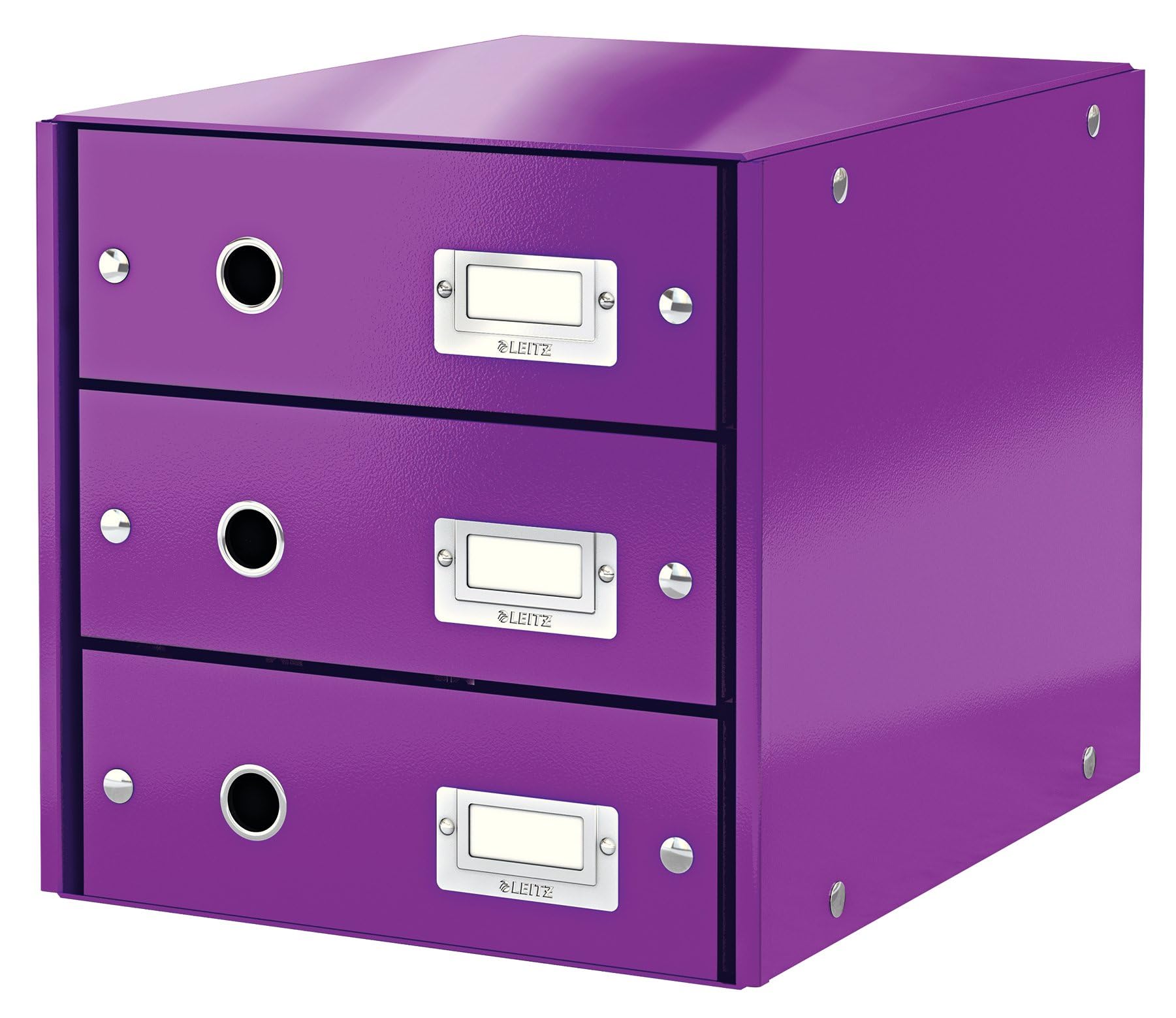 leitz-click-store-schubladenbox-a4-3-schubladen-lila image 1