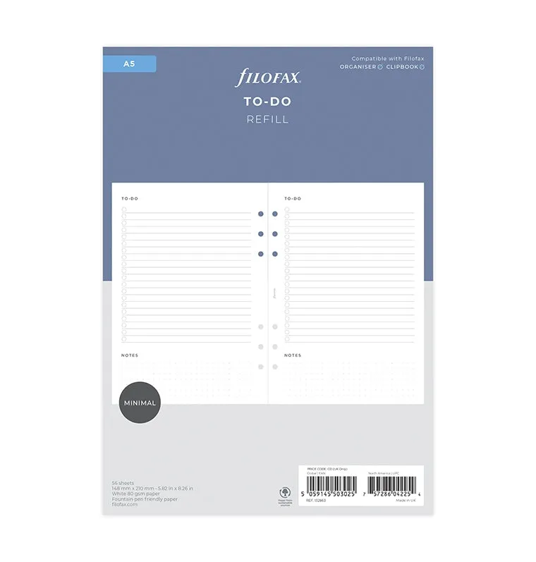 filofax-to-do-einlage-a5-minimal-stil image 1