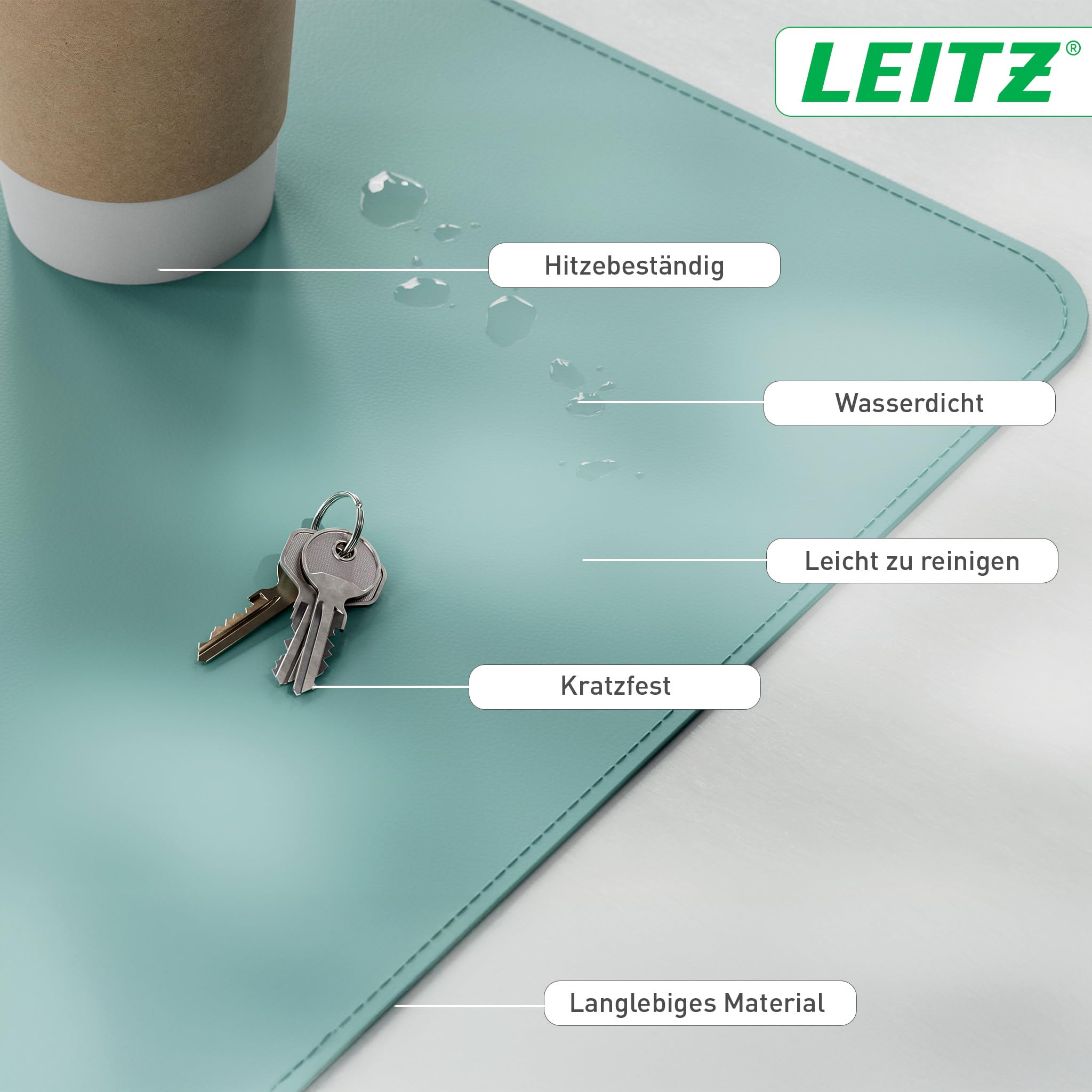 leitz-schreibtischunterlage-80-x-40-cm-mint-53820051 image 2