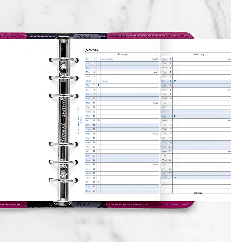 filofax-jahresplaner-englisch-personal-2027-leporello-zum-ausklappen image 2