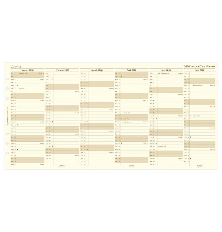 filofax-jahresplaner-englisch-a5-2028-cotton-cream image 4