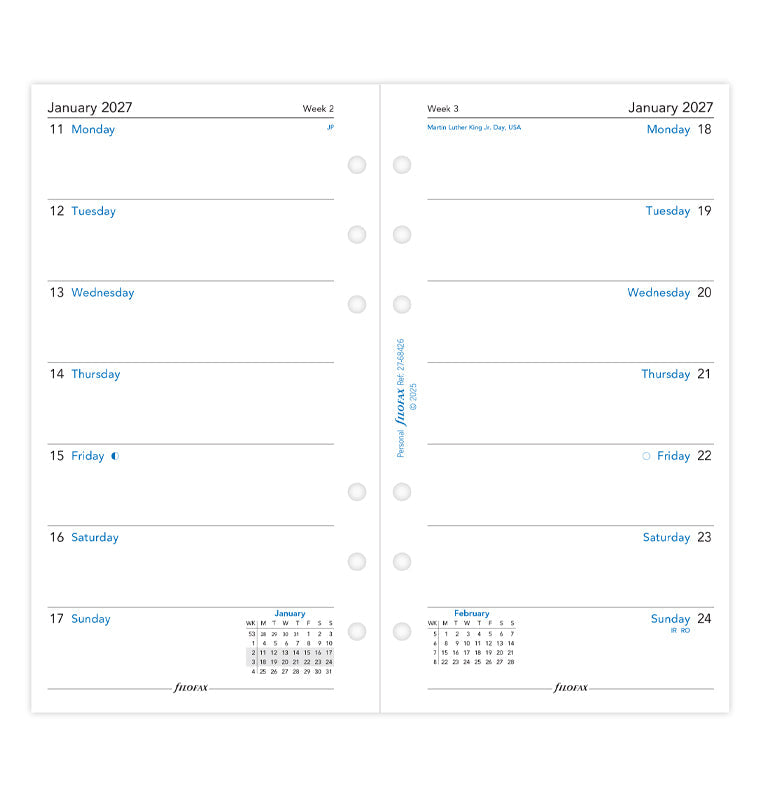 filofax-kalendereinlage-2027-personal-1-woche-1-seite-englisch image 4