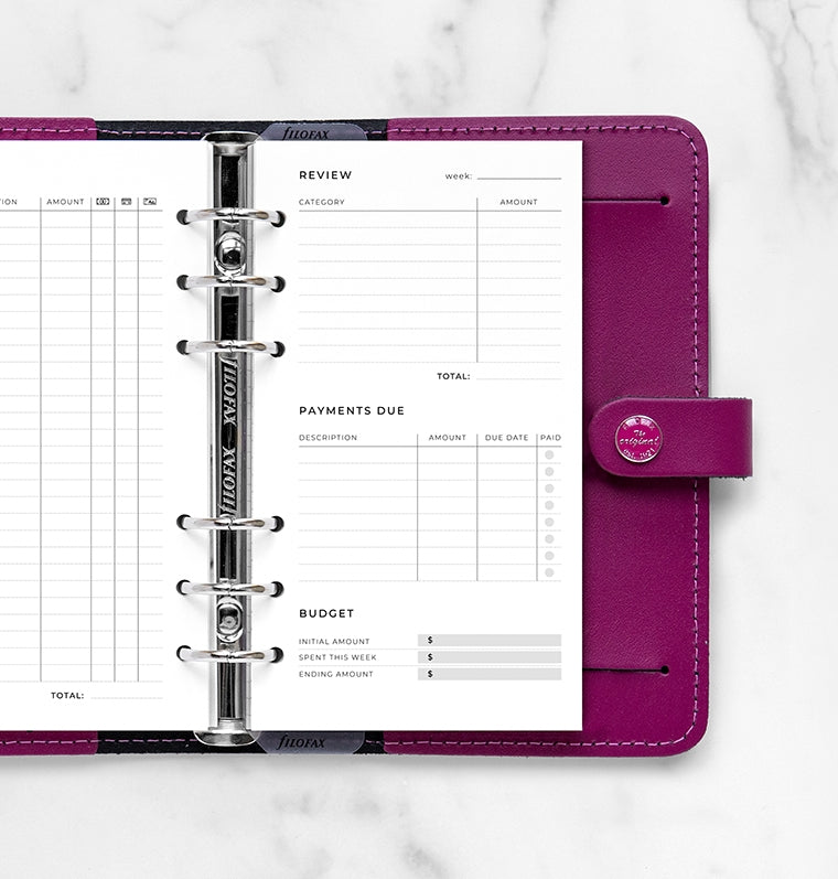 filofax-expense-tracker-einlage-personal image 2