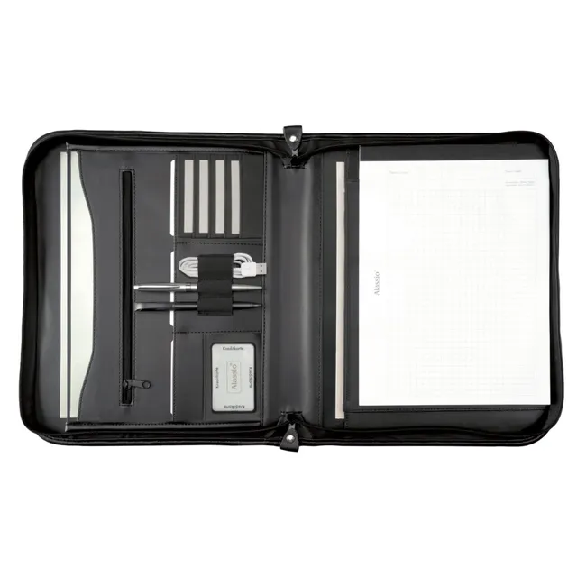 alassio-rei-verschlussmappe-a4-vernazza-schwarz-kunstleder-36-cm image 1