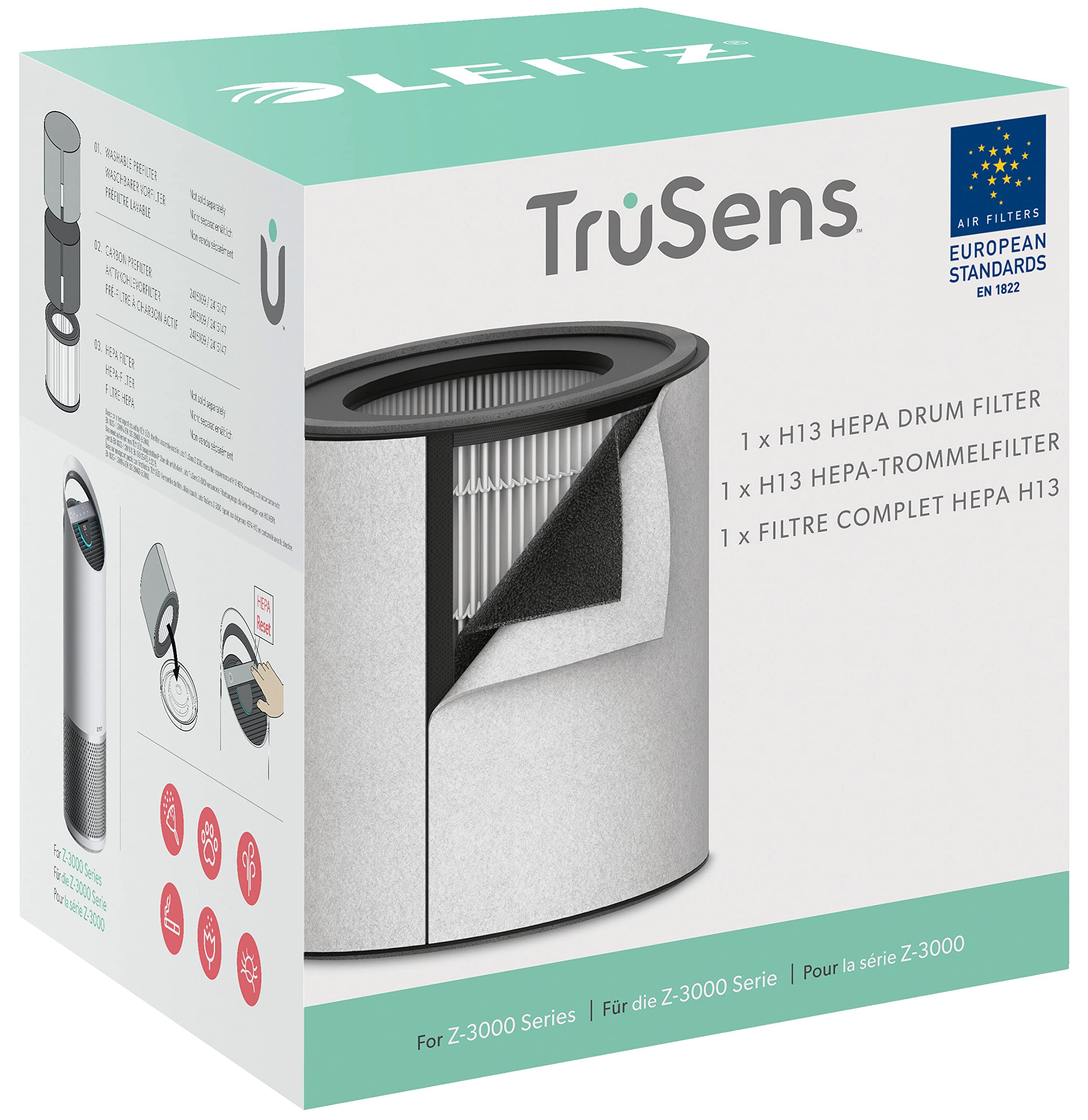 leitz-trusens-ersatz-3-in-1-h13-hepa-filter-2415143-f-r-z-3000-z-3500h image 1
