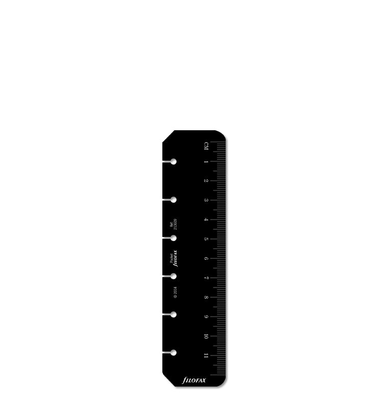 filofax-lineal-lesezeichen-schwarz-pocket-organiser-zubeh-r image 1