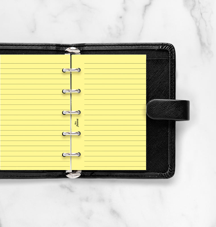 filofax-organiser-einlage-notizpapier-gelb-liniert-mini image 2