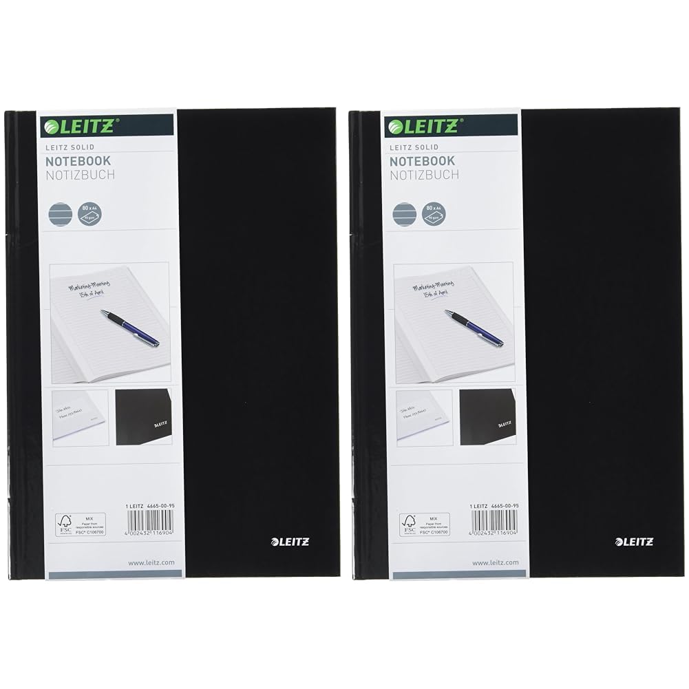 leitz-solid-notizbuch-a4-80-blatt-kariert-hardcover-hellgr-n-46640050 image 5