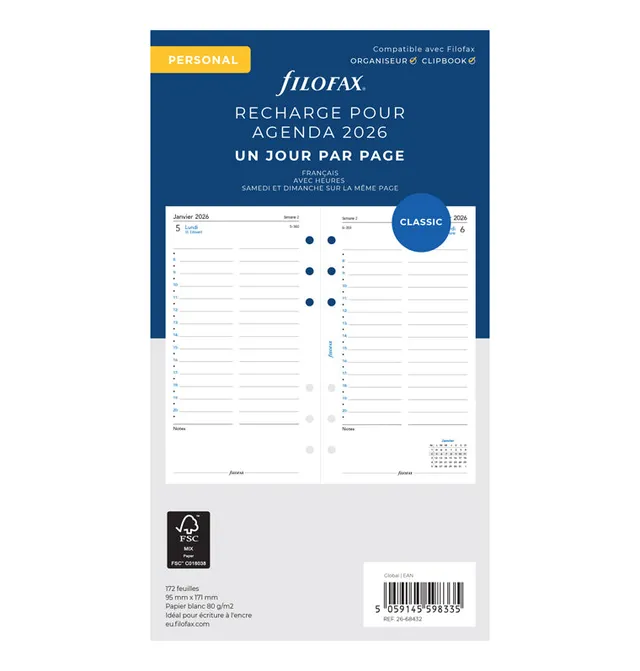 filofax-2027-personal-kalendereinlage-1-tag-1-seite-franz-sisch image 1