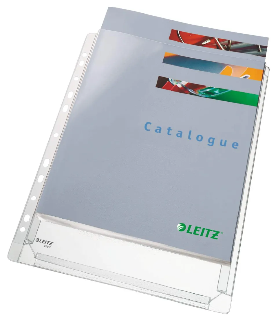 leitz-standard-maxi-prospekth-lle-a4-0-17-mm-mit-dehnfalz-5-st-ck-f-r-200-blatt image 1
