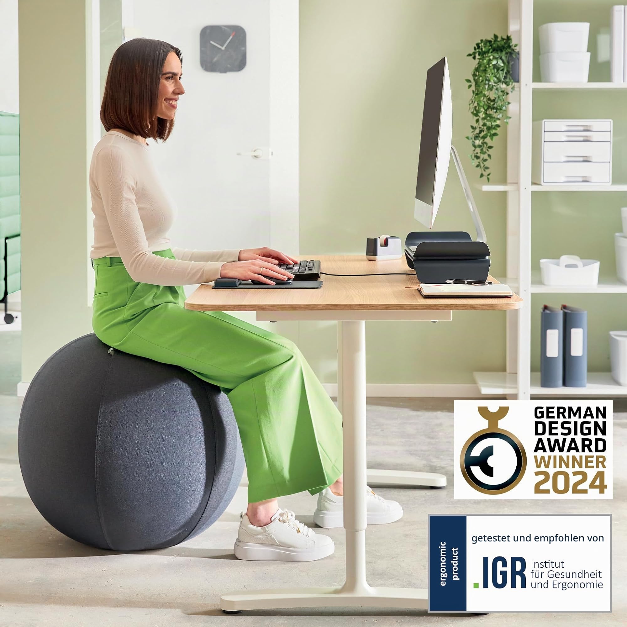 leitz-ergo-active-sitzball-75-cm-dunkelgrau-65430089 image 2