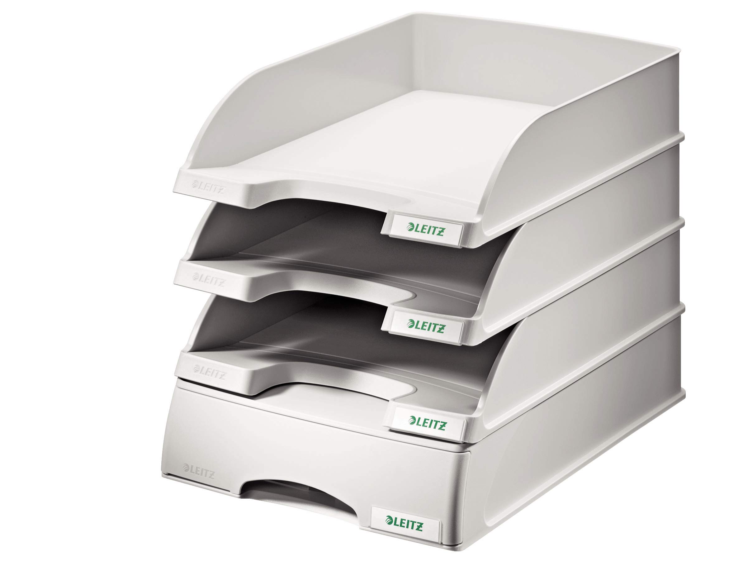 leitz-plus-briefkorb-schublade-a4-4er-pack-grau-52100085 image 4