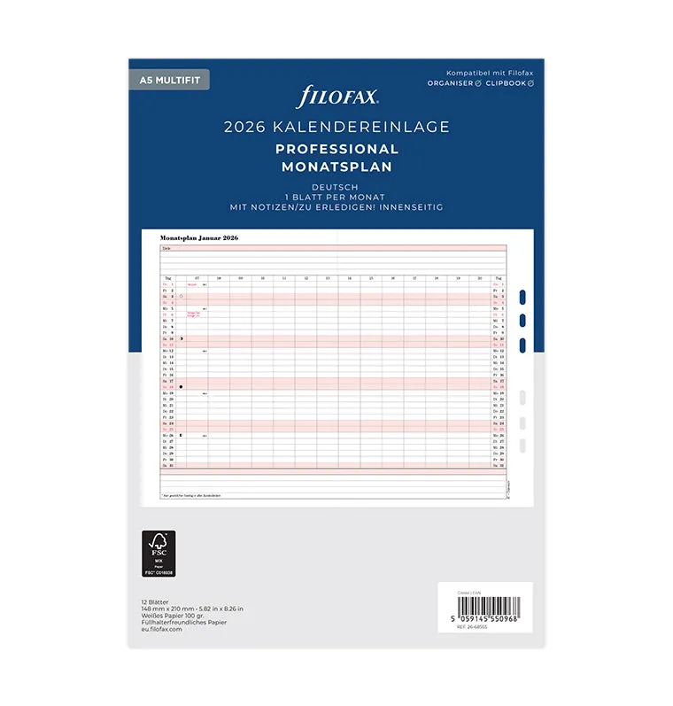 filofax-monatsplaner-deutsch-a5-2026-professional-12-leporellos image 1
