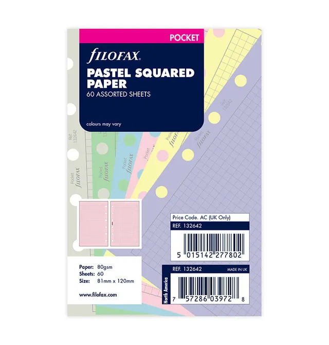 filofax-pocket-notizpapier-pastel-kariert image 1