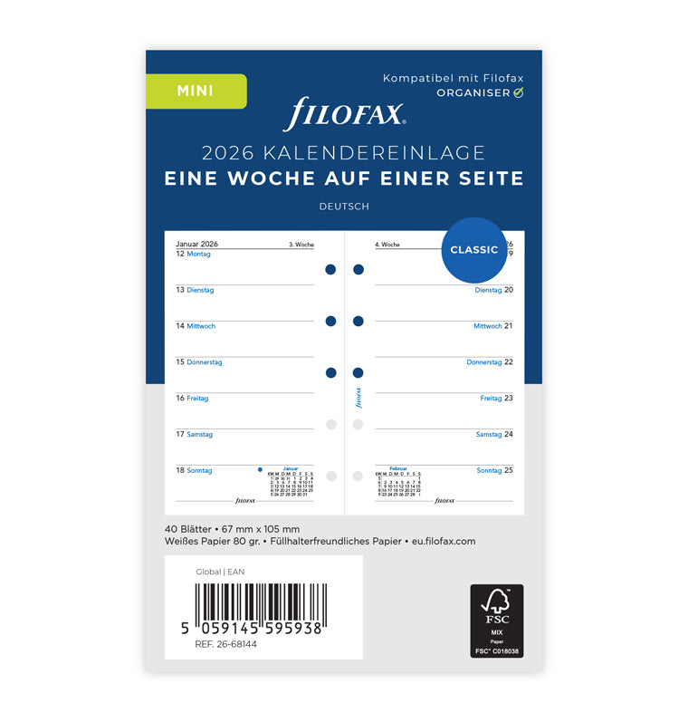 filofax-kalendereinlage-mini-2026-deutsch-1-woche-1-seite image 1
