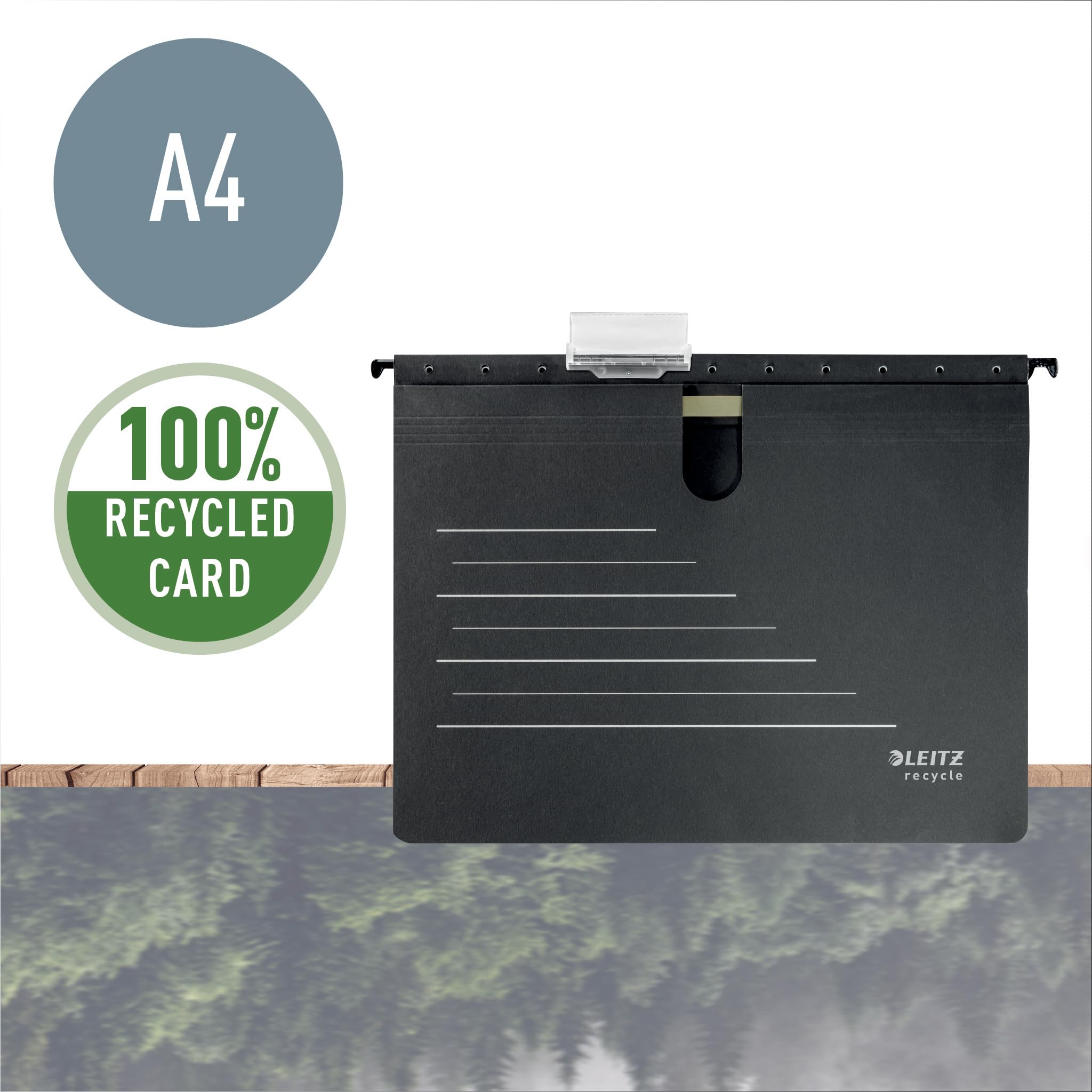 leitz-alpha-h-ngehefter-a4-recycle-schwarz-grau-19200095 image 2