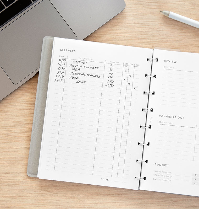 filofax-expense-tracker-notebook-refill-a5-ausgabenplaner-einlage image 5