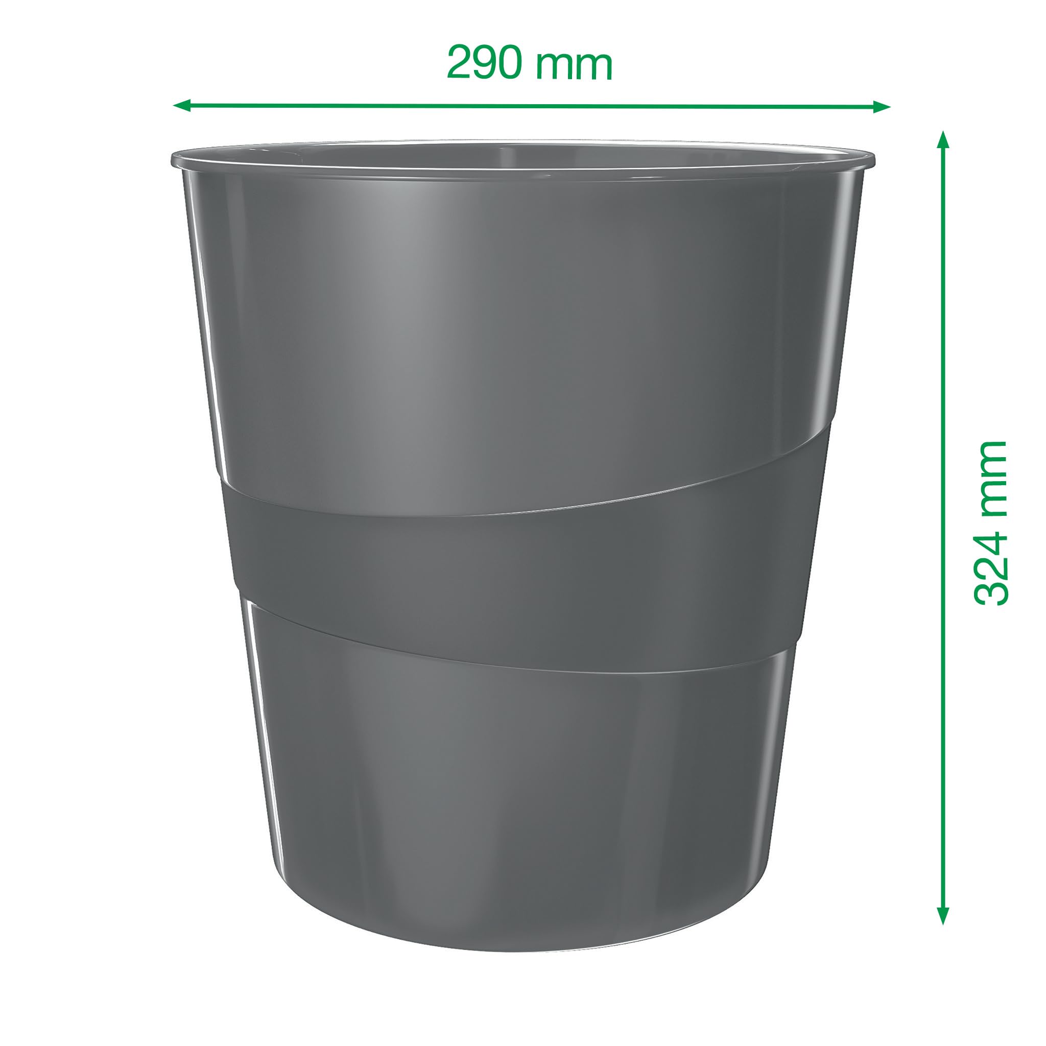 leitz-wow-papierkorb-15-liter-kunststoff-violett-metallic image 4