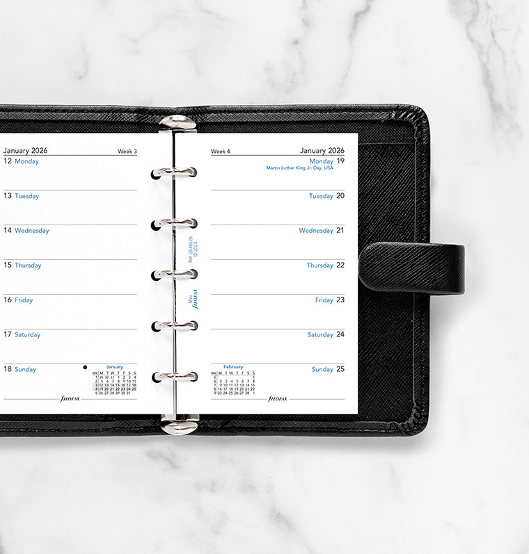 filofax-kalendereinlage-mini-2026-1-woche-1-seite-englisch image 2
