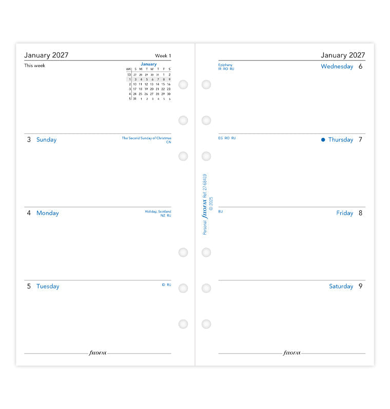 filofax-personal-2027-kalendereinlage-1-woche-2-seiten-englisch-sunday-start image 4